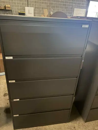 Pre owned 5 Drawer metal lateral file at Peach State Office Furniture, Atlanta