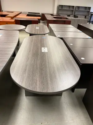 8 Foot Conference Table. Available in boat / Oval Shape in a Variety of Colors/Sizes at Peach State Office Furniture, Atlanta