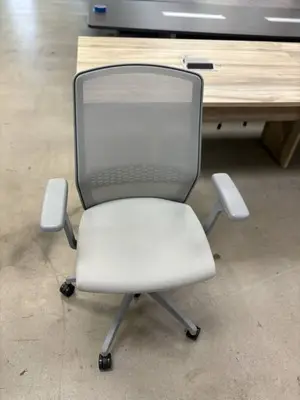 Allsteel All steel brand grey mesh office chairs at Peach State Office Furniture, Atlanta
